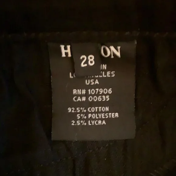 New HUDSON Luna Super Skinny jeans w/gold chainlink trim - Picture 5 of 7